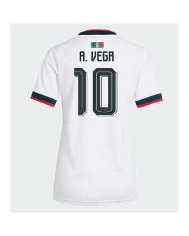Billige Fotballdrakt Mexico Alexis Vega #10 Replika Bortedrakt Dame VM 2026 Kortermet Billige Fotballdrakt Mexico Alexis Vega #10 Replika Bortedrakt Dame VM 2026 Kortermet
